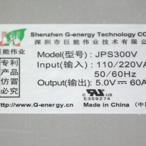 G-Energy brand JPS300V5 5V60A 300W LED Display Power Supply - Image 3
