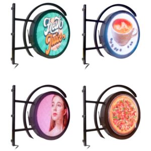 P4.68 Double Side Circular Round LED Display Sign Double Sides Circle LED Screen - Image 1