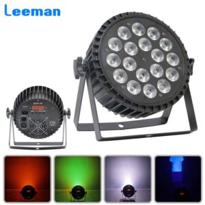Aluminum Alloy LED Par Lights 18X10W RGBW 4in118X15W RGBWA 5in118x18W RGBWA+UV 6in1 LED Lighting DMX512 Disco Light Professional Stage Bar Dj Equipment - Image 1